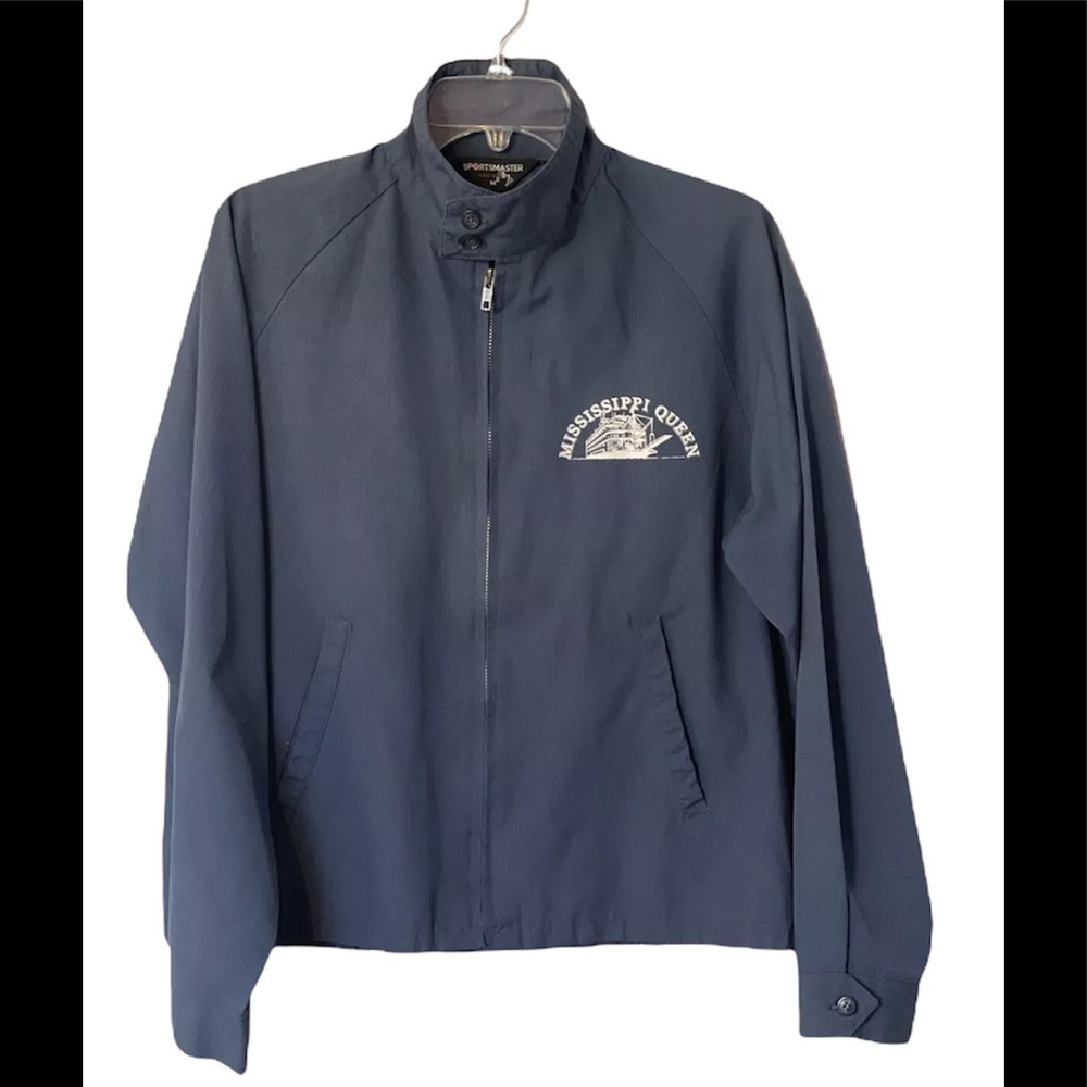 Vintage RARE Mississippi Queen Steamboat SportsMaster Size M Full Zip Jacket